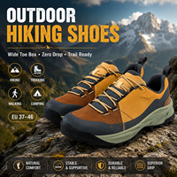 Chaussures de randonnée d'extérieur à bout large et zéro drop pour hommes et femmes, idéales pour le trekking, la marche et le camping sur sentier