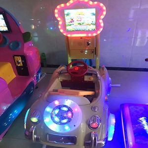 Machine de jeu d'arcade à monnayeur la plus populaire : Cheval de course 3D à bascule, console de jeu de luxe pour enfants - Product Image 2