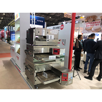 Equipo portátil comercial para pizza, horno eléctrico de convección de túnel