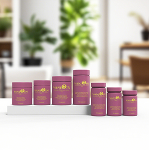 Miệng rộng màu hồng mờ thuốc bổ sung viên nang với nắp chống rò rỉ BPA miễn phí biode Pet PE mềm cảm ứng nhựa mờ chai - Product Image 5