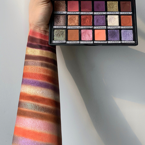 พาเลทอายแชโดว์ผงชิมเมอร์กันน้ำ18สีพร้อมส่วนผสมจากแร่ฉลากตามต้องการ - Product Image 3