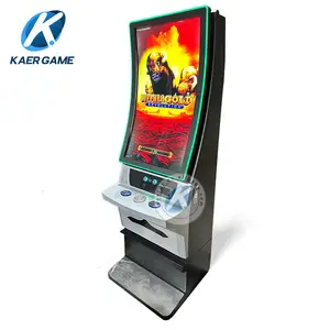 Latest 43 Inch Curved Touch Screen Metal Cabinet Vertical Arcade Skill Game Video Machine Dragon Link 4in1