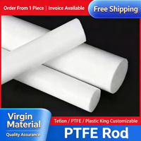 Barre en PTFE vierge de 10 à 300 mm de diamètre, barre en téflon haute performance, plastique technique pour l'isolation des batteries de véhicules électriques et les matériaux 5G