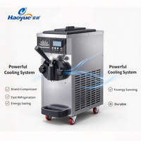 BQL268 1300W 10L 18-25L/heure, équipement vertical pour crème glacée molle, réservoirs en acier inoxydable de qualité alimentaire, couvercles indépendants