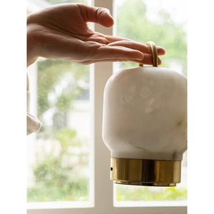 Minimalist Modern Natural Marble Touch Table <b>Lamp</b> Led Light Home Decor Ambient Night Light <b>Wireless</b> Rechargeable - Product Image 1