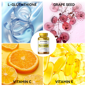 Étiquettes personnalisées <span class=keywords><strong>Glutathion</strong></span> liposomal 5X Extra Collagène <span class=keywords><strong>Vitamine</strong></span> <span class=keywords><strong>C</strong></span> Acide alpha-lipoïque Capsules molles de <span class=keywords><strong>glutathion</strong></span> blanchissantes - Product Image 4
