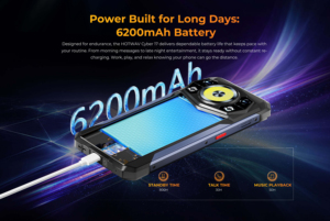Smartphone HOTWAV Cyber 17, 6,75 pouces, 6+128 Go, appareil photo principal 48 MP, 6200 mAh, Android 16, NFC, lampe de camping extérieure, téléphone robuste Hotwav - Product Image 5