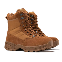 Bottes de randonnée de haute qualité pour l'extérieur, en cuir de vache, bottes tactiques d'entraînement dans le désert pour hommes
