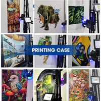 Printer Dinding Vertikal Format Besar dengan Ketinggian yang Dapat Disesuaikan, Printer UV untuk Permukaan Dinding & Kabinet