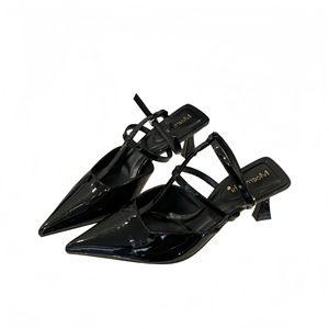 Sandales habillées élégantes à talons hauts nude à bout pointu pour femme, style féerique, collection été 2026 - Product Image 4