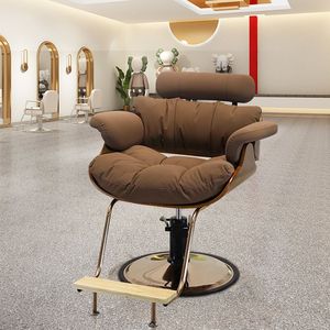 Sillón de Barbería Ergonómico Delanto de Cuero PU Reclinable con Rotación de 360 Grados, Moderno, para Damas y Caballeros, con Espuma de Alta Densidad, Comercial - Product Image 3