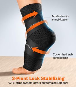 Attelle de cheville personnalisée avec logo et sangle de maintien, manchon de soutien sportif pour entorse de la cheville et tendinite <span class=keywords><strong>d</strong></span>'<span class=keywords><strong>Achille</strong></span> - Product Image 4
