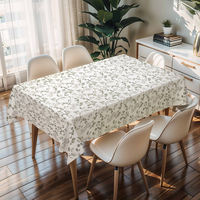 Nappe rectangulaire à motifs floraux RNPT, nappe en PVC pour plantes, nappe de mariage