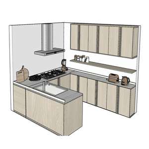 ตู้ครัวประกอบภายในสําเร็จรูปตามธรรมชาติ - Product Image 5