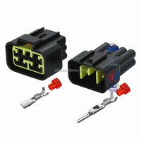 Conector Automotriz Impermeable 2.3 de 8 Pines, Par de Terminales Macho y Hembra, Arnés de Cables para Vehículos Eléctricos