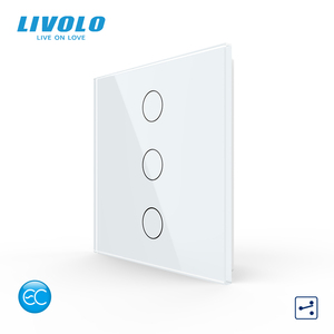 Interruptor de Pared Inteligente LIVOLO Smart Matter de 3 Vías y 2 Posiciones OEM para Reino Unido/UE, No Requiere Cable Neutro, Compatible con Alexa y Google Home, Dispositivos Eléctricos para Hogar Inteligente - Product Image 1
