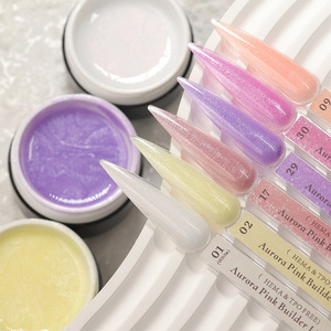 Gel de Uñas RuiSen de Marca Privada, Gel Duro Nude Sin TPO para Uñas, Gel Constructor Rosa con Purpurina Sin HEMA, Baja Temperatura, Personalizable - Product Image 3