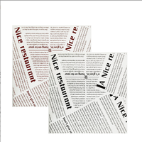 Vente en gros de papier sulfurisé jetable rouleau de poulet personnalisé papier d'emballage de revêtement résistant à l'huile produit d'emballage d'emballage et d'impression