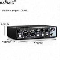 Carte son externe USB 2 canaux 2 entrées 2 sorties pour enregistrement informatique, doublage en direct, chant, guitare externe USB, audiobook