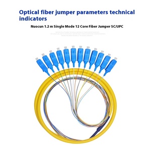 12-core Singlemode sợi cáp quang với <span class=keywords><strong>UPC</strong></span> đầu vuông Splice khay Viễn Thông lớp bó đuôi cho FTTH sử dụng thiết bị - Product Image 3