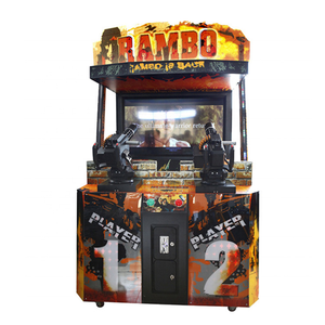 Baby Bear 2 joueurs en acier inoxydable <span class=keywords><strong>1</strong></span> an de garantie LCD <span class=keywords><strong>Rambo</strong></span> Tir Simulator Gun Arcade Game Machine - Product Image 3