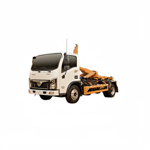 Camión de Basura con Brazo <span class=keywords><strong>Gancho</strong></span>, Hidráulico, Autocargable, Contenedor Desmontable, para Recolección de Residuos, Saneamiento Municipal y Construcción - Product Image 1