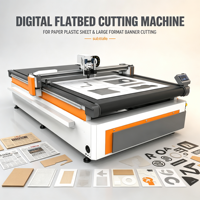 Machine de découpe numérique à plat CNC pour papier, plastique, feuilles et bannières grand format avec traceur de découpe