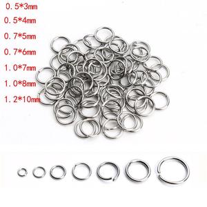 200 Pezzi/Sacchetto Anelli Aperti in Acciaio Inox per Connessione Manuale, Anelli Chiusi per Fai-da-Te, Accessori per Gioielli e Collane - Product Image 3