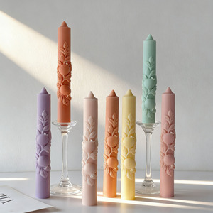 Eco-Friendly <strong>Pomegranate</strong> Long <strong>Candle</strong> Making Food Grade Silicone Mold DIY Embossed Hand-scented <strong>Candle</strong> - Product Image 1
