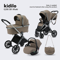 Kidilo Poussette Légère pour Bébé Paysage Haut Bidirectionnel Peut S'asseoir et S'allonger Pliable en Un Clic pour Nouveau-Nés et Enfants