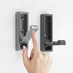 Thiết Kế Hiện Đại Có Thể Gập Lại Gấp Kẽm Hợp Kim Quần Áo Áo Móc Chìa Khóa Móc Mạnh Mẽ Dính Tường Treo Cho Phòng Tắm Hoặc Khách Sạn - Product Image 1