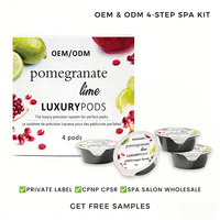 Kit de Pédicure Deluxe Grenade & Citron Vert avec Logo Personnalisé – Lot en Gros 4 Étapes pour Soins des Pieds, Idéal pour Distributeurs de Salons de Beauté et de Manucure