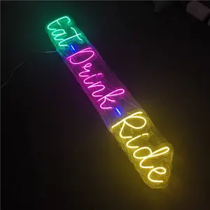 Biểu Tượng Tùy Chỉnh 3D Trang Trí Neon Linh Hoạt Silicone Led Neon Acrylic Led Neon Sign Cho Các Biển Báo