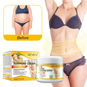 Crema Adelgazante de Jengibre Aliver 100g, Crema Caliente para Perder Peso, Quema Grasa Corporal, Crema Natural para Adelgazar el Abdomen para Mujeres - Product Image 5