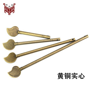 Guan Gong <b>Knife</b> Brass Pins 6.5cm 9cm 12cm 15cm Solid Core For Chinese Furniture <b>Locks</b> - Product Image 1