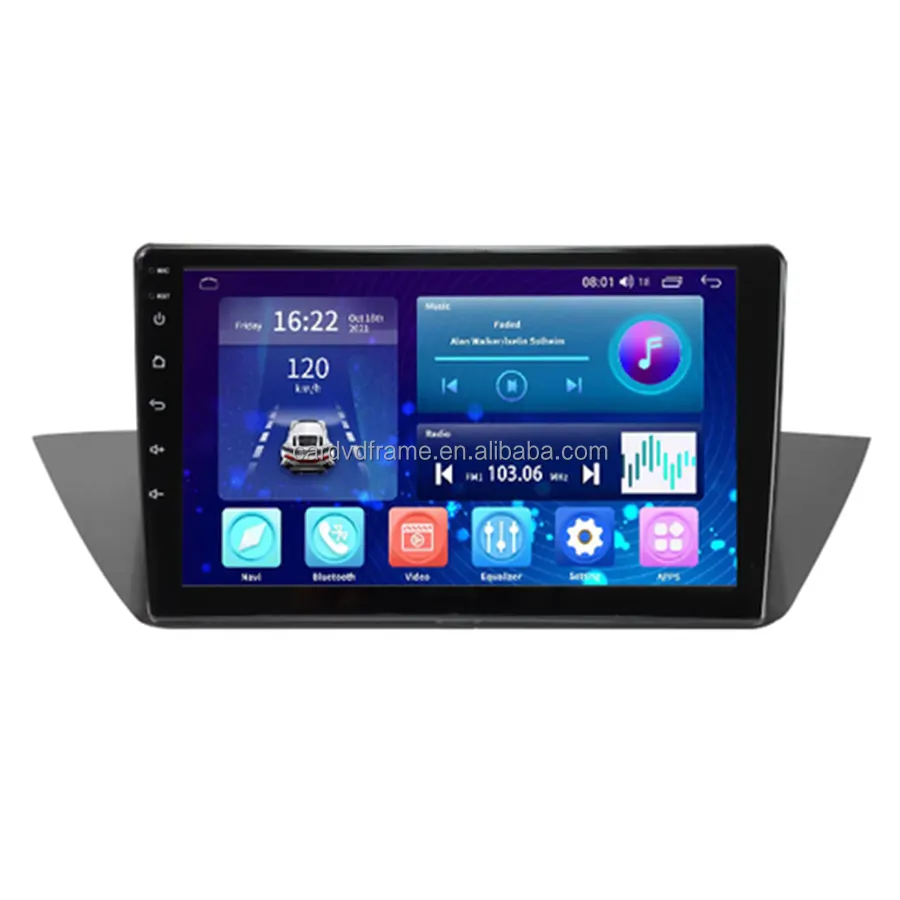 Aijia 10 inç Autoradio Android 10 çerçeve accessobmw multimedya araba Bt Gps navigasyon Bmw X1 E84 için 2009 2010 2011 2012