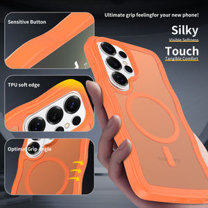 <span class=keywords><strong>Coque</strong></span> de protection antichoc hybride TPU PC à motifs ondulés avec aimant pour Samsung S26 Ultra - Product Image 4