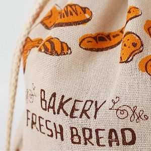 <span class=keywords><strong>Sacchetto</strong></span> per Pane Personalizzato <span class=keywords><strong>in</strong></span> Cotone e Lino, Borsa Riutilizzabile con Cordoncino, Confezione per Alimenti, Borse per la Spesa con Manici - Product Image 5