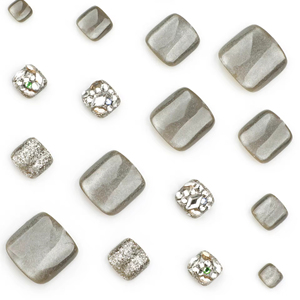 Vente en gros 24 pièces ongles de luxe en acrylique ABS faits à la main et à moitié faits à la main - Product Image 4