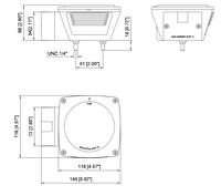 Feu arrière combiné LED carré, plus de 80 pouces, feu arrière de remorque de camion, conforme à la norme FMVSS108/SAE/DOT