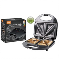 Machine à sandwich électrique en plastique, entièrement automatique, double face, 750W, niveau 1 d'efficacité énergétique, conforme aux normes UE, pour usage domestique