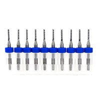 Fresa CNC de 2 filos con dientes de maíz para PCB, broca para electrónica, para aluminio y plástico
