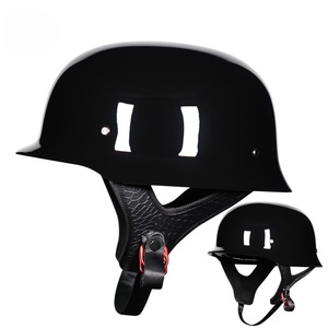 German <span class=keywords><strong>Retro</strong></span> ABS Lightweight Cruising Half Face Helmet pour hommes et femmes Four Seasons Electric Bicycle - Product Image 2