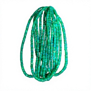 Green Ethiopian Opal <b>Beads</b>, Flashy Ethiopian Opal Faceted Tire <b>Beads</b>, Green Opal <b>Beads</b>, <b>Top</b> Quality Ethiopian Opal Jewelry Craft - Product Image 1