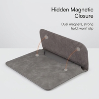 Étui pour tablette et ordinateur portable en cuir PU vegan imperméable avec logo personnalisé, fermeture à poignée, style moderne YM-002