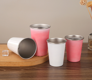 Vaso de Cerveza de Acero Inoxidable 304 DFM11 de 350 ml, 300 ml, 500 ml, Cambia de Color con el Frío, Color Rosa, Personalizado para Pub y Bar - Product Image 3