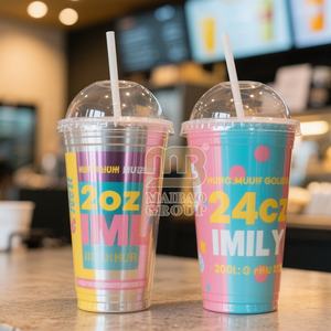 Logo imprimé personnalisé en gros Vaso Plastico Con Tapa 32oz noir arc-en-ciel <span class=keywords><strong>Halloween</strong></span> gobelets en plastique pour la personnalisation - Product Image 3