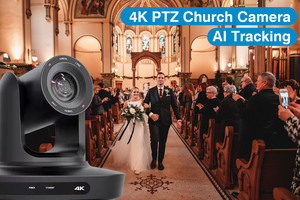 4K PTZ Camera 20X Optical <b>With</b> LAN/<b>USB</b>/IP for Live Church Video Conference Teaching MC3508-20X 4K PTZ Camera MC3508-20X - Product Image 6