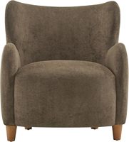 Fauteuil Auden en velours rembourré avec dossier incurvé et assise moelleuse Christopher Knight Home pour salon et coin lecture