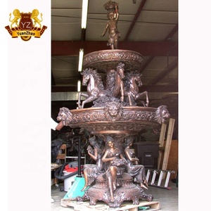 <span class=keywords><strong>Fontaine</strong></span> <span class=keywords><strong>d</strong></span>'eau en bronze artisanale en métal antique de <span class=keywords><strong>grande</strong></span> taille pour la <span class=keywords><strong>d</strong></span>écoration de jardin extérieur - Product Image 4